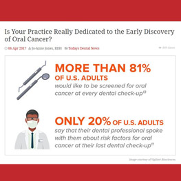 Is Your Practice Really Dedicated to the Early Discovery of Oral Cancer?