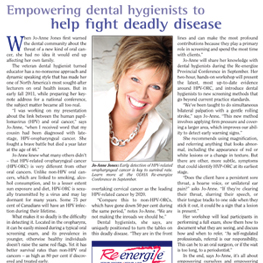 Empowering Dental Hygienists to Help Fight Deadly Disease